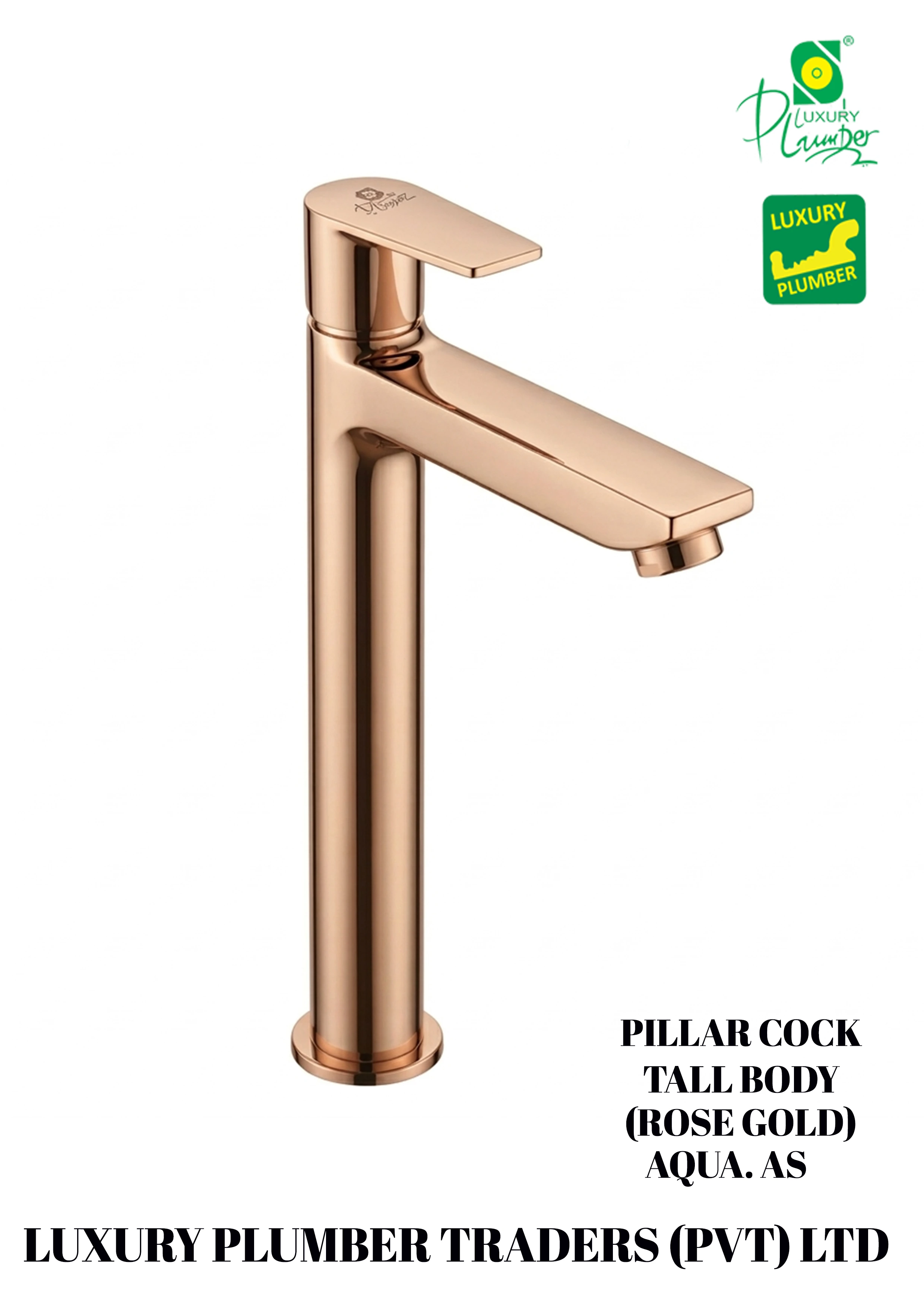 PILLAR COCK TALL BODY ROSE GOLD